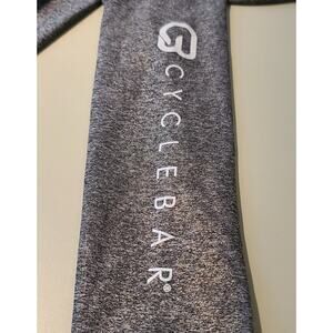 Cyclebar grey metallic athletic capri leggings - XS / small